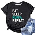 thumbnail image 1 of VJATTWR Hauts à Manches Courtes pour Femmes Mode Décontractée Dégradé Imprimé T-Shirt à Manches Courtes Col Rond m, 1 of 2