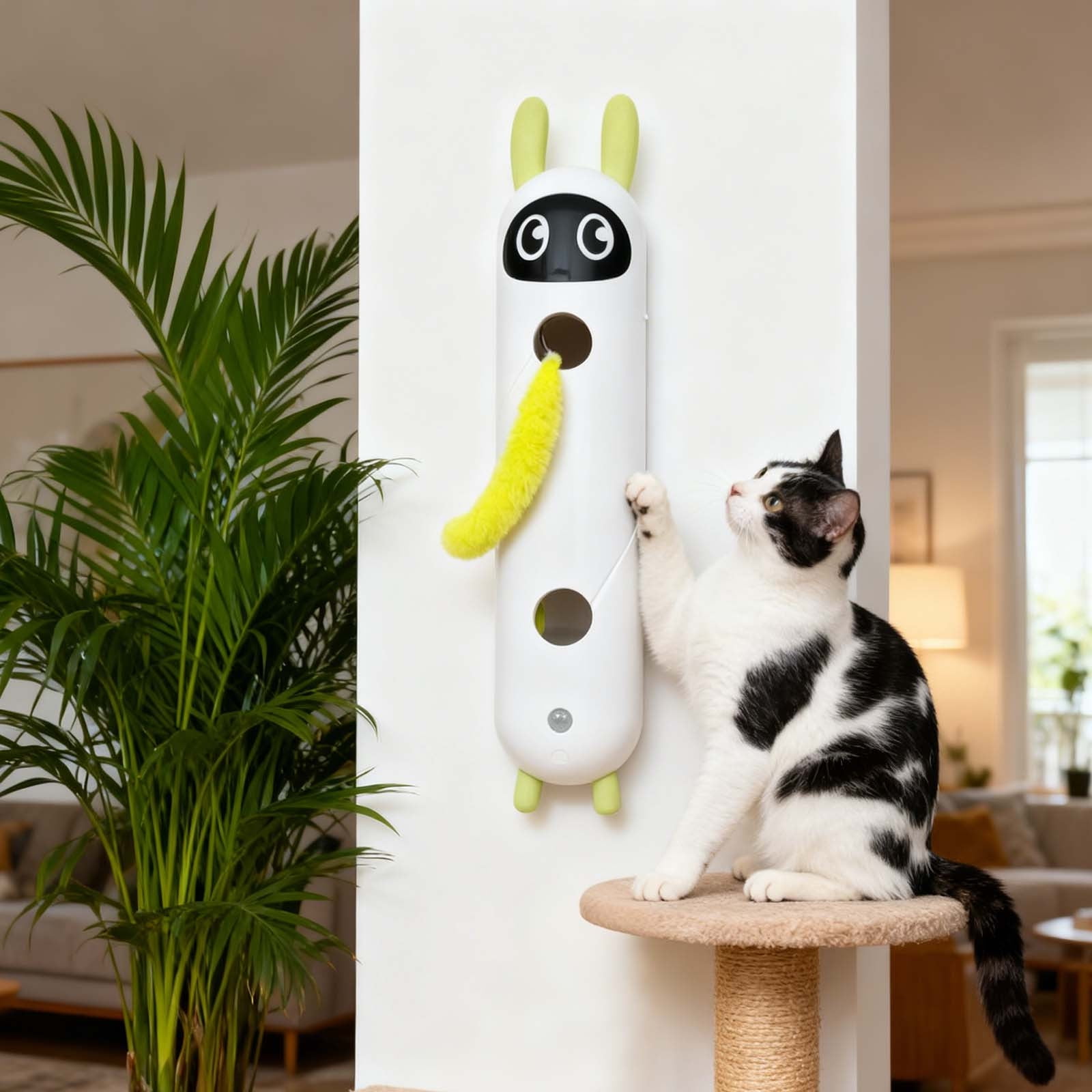 Interactive Cat Exercise Toy 1575 Inch Automatic Play Brain Boosting Training Functions Enrichment For Indoor Pet Activity