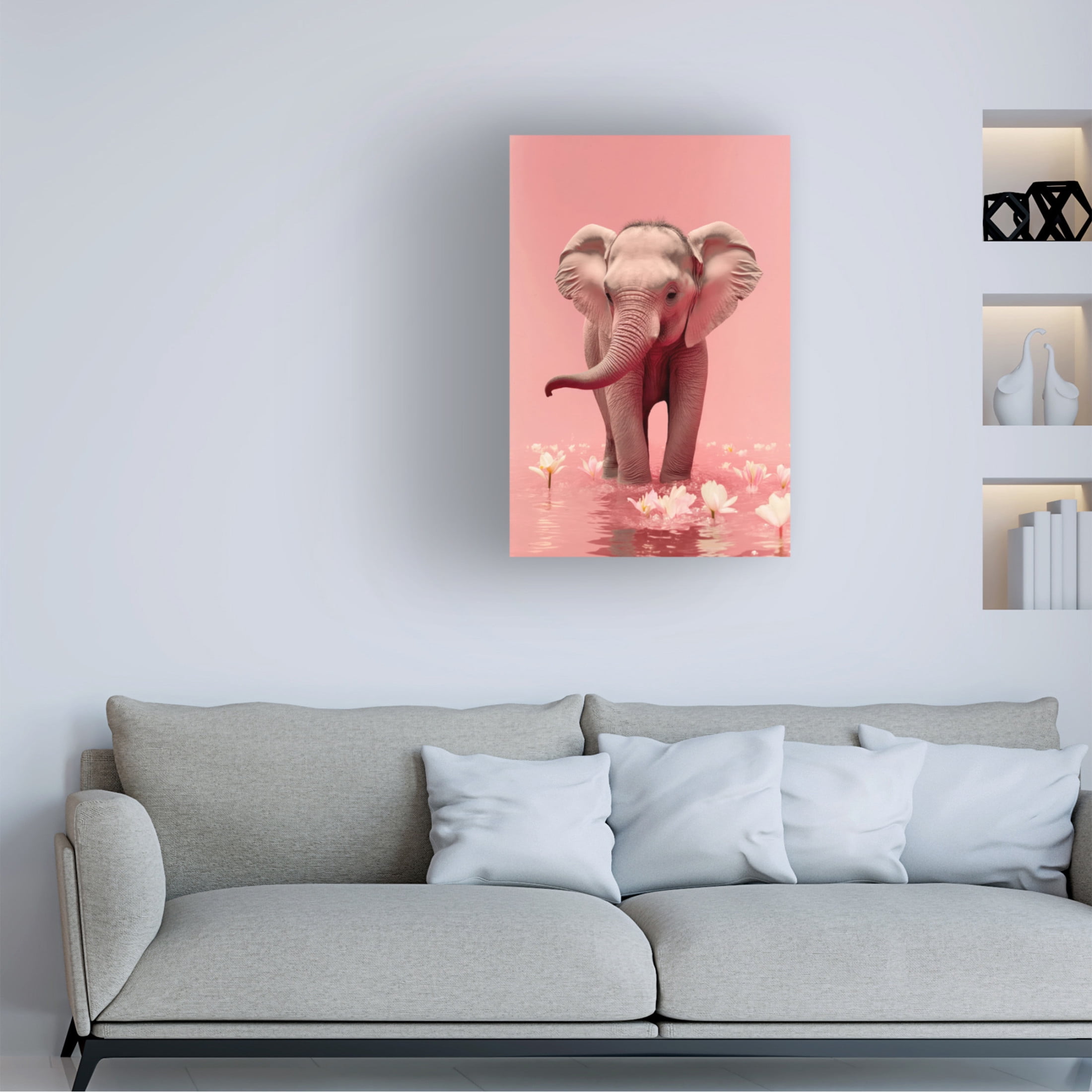 Trademark Fine Art Treechild Young Elephant Canvas Wall Art