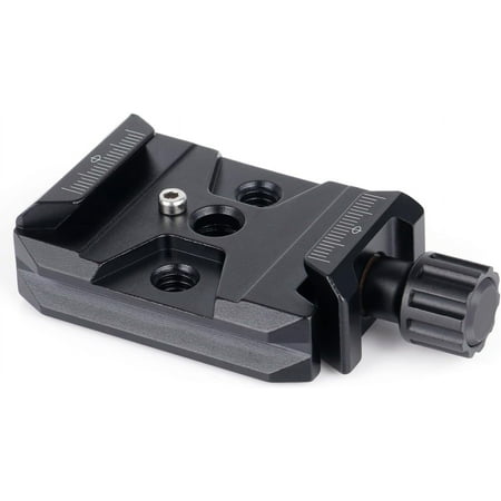 Koolehaoda Quick Release Plate Clamp Camera Mount Arca Swiss QR Clamp Adapter with 3/8"&1/4" Screw Hole Compatible with DSLR Camera Stabilizer Tripod Slider Gimbal Ball Head Monopod