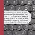 thumbnail image 4 of Cadena para motocicleta D.I.D. 520Vx116L plateado M, 4 of 7