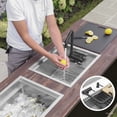 thumbnail image 2 of Stylish Single Handle Matte Black Foldable Kitchen Faucet, 2 of 11