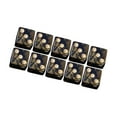 thumbnail image 2 of figatia Acrylic Six Sided Dices Set Toys 16mm Opaque for RPG Math Teaching Golden, 2 of 6