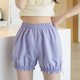 thumbnail image 4 of ICHUANYI Clearance Women's Leggings High Rlasticity Large Size Half Pants Slim Fitting Leggings(Purple, L) ICHUANYI WER2023081506251, 4 of 7