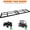 Black 48*20 inches, variant on Heavy Duty Tow Behind Drag Harrow for ATV UTV Tractor Lawn Leveling Rake Driveway Grader for 96*20 inches Black