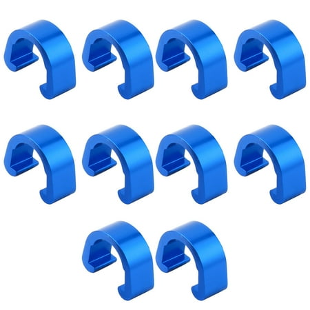 

ELENXS 10 Pieces Bike Cable C Clips Brake Cables Clamp Fixing Clamps Tool Fix Accessory Convenient Hose Guide Clamps Fixator for Bikes