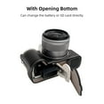 thumbnail image 3 of Portable Camera Protective Case Retro Style Camera Case Holder Carry Bag Opening Bottom Design with Shoulder Strap Replacement for Canon EOS M50/M50 II/M5, 3 of 9