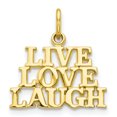 thumbnail image 1 of 10K Yellow Gold Live Love Laugh Charm, 1 of 2