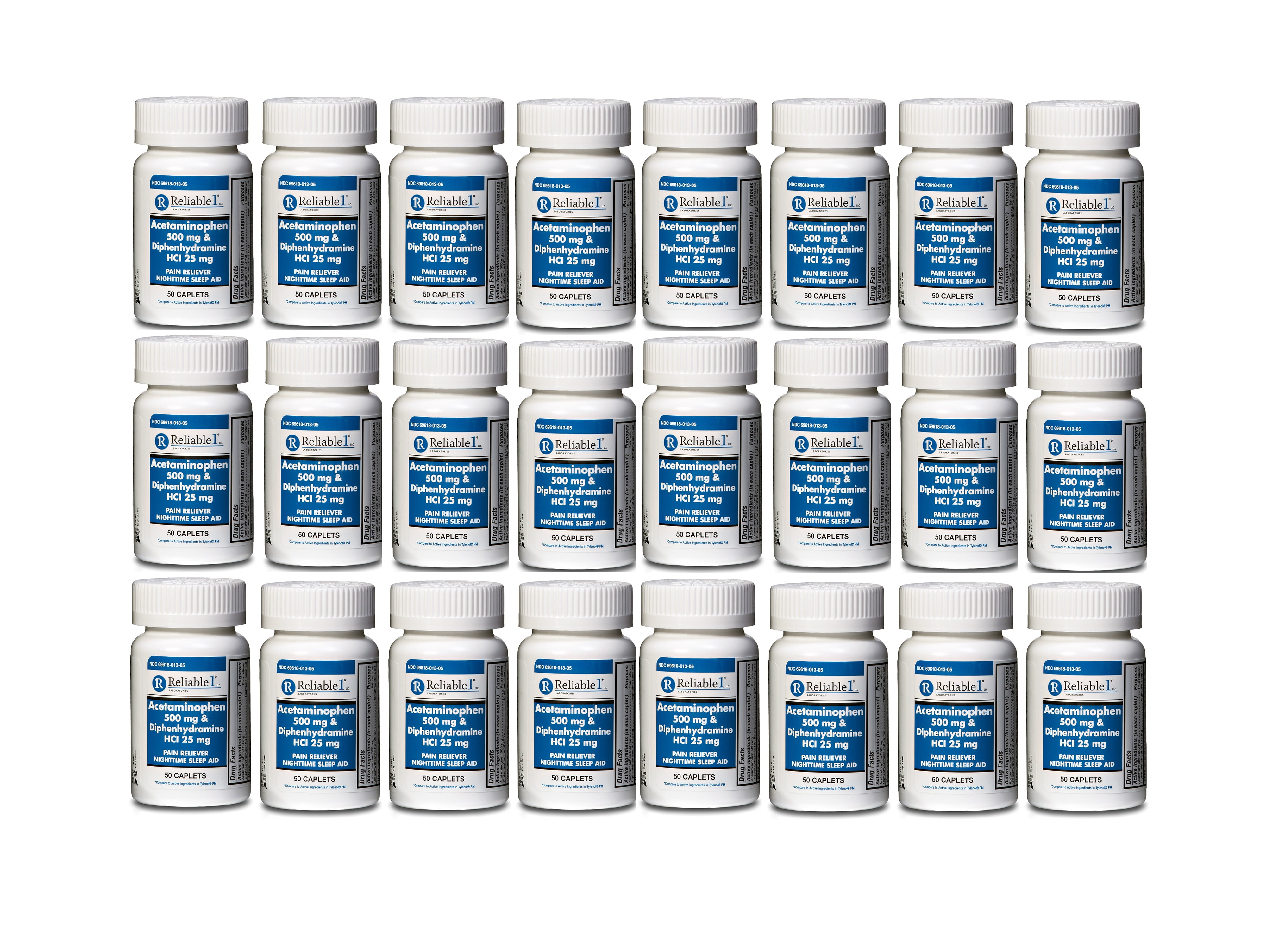 Acetaminophen PM Generic for Tylenol PM 1200 Caplets Pain Reliever