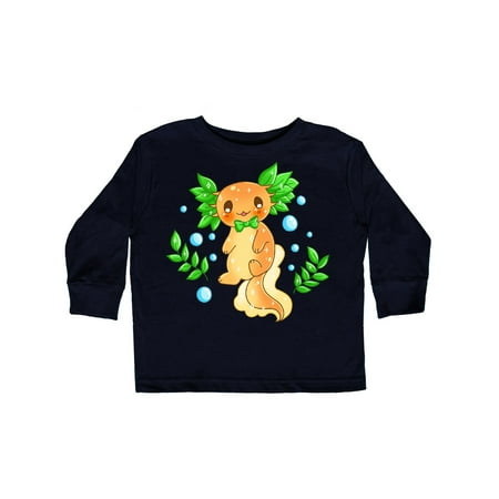 

Inktastic Cute Orange and Green Axolotl Gift Toddler Boy or Toddler Girl Long Sleeve T-Shirt