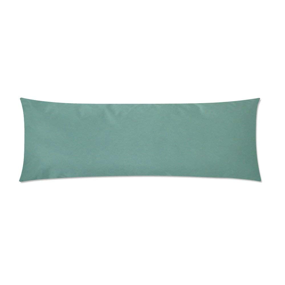 ABPHOTO Light Green Body Pillow Covers Pillowcase Throw Pillows 20x60