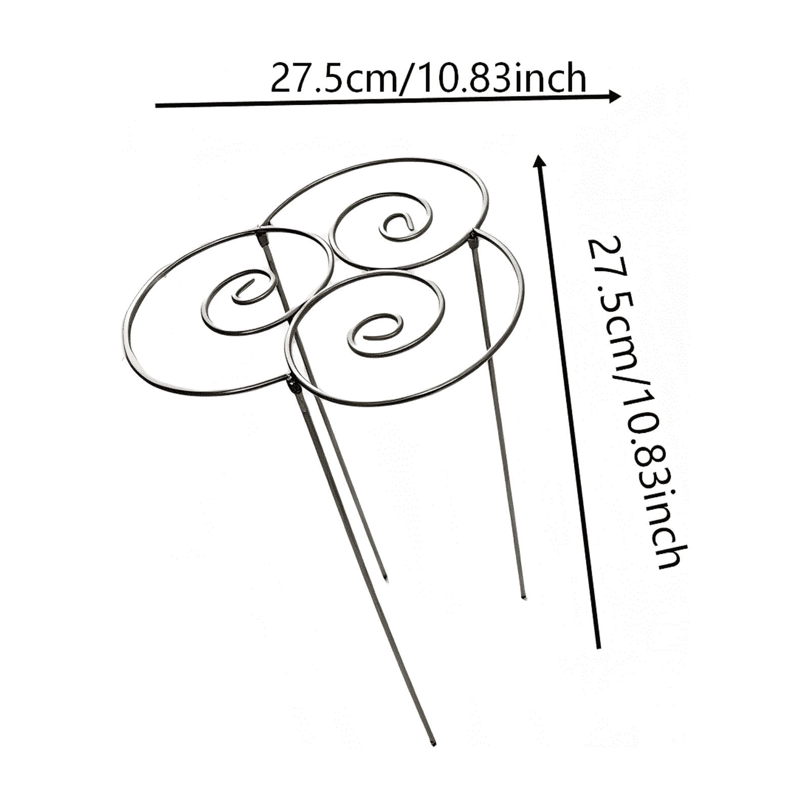 Peony Cages and Supports, 10.83Inch Heavy Duty plant cages for outdoor plants, Grow Through plant support rings for peony rose hydrangea garden 1pcs