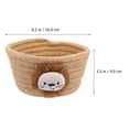 thumbnail image 4 of 1pc novela Cuerda de algodón tejido Cesta de almacenamiento Tabletop Sundries Sartage Organizador, 4 of 5