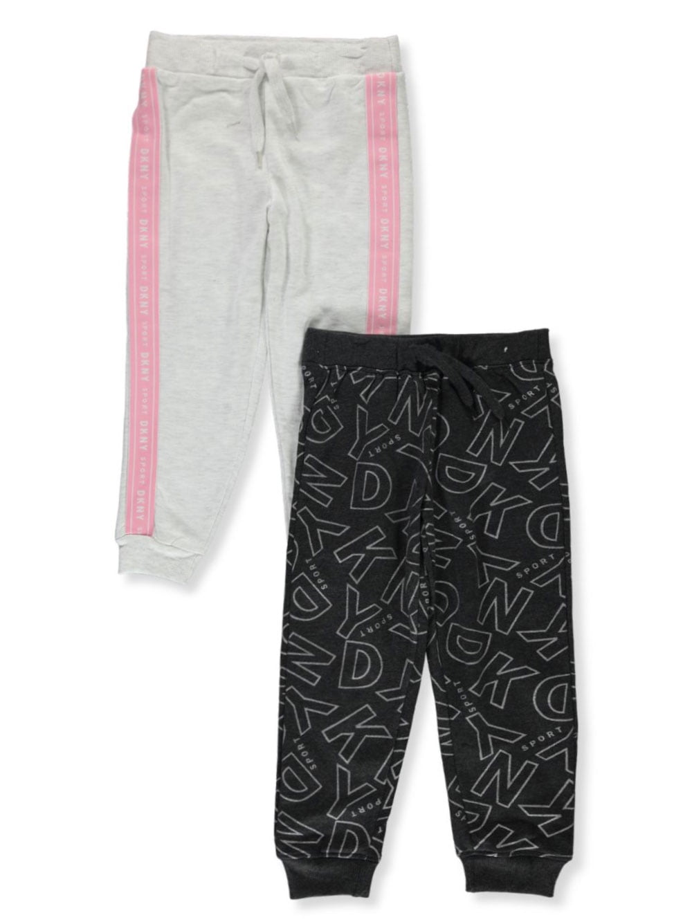 DKNY Girls' 2-Pack Joggers - charcoal 