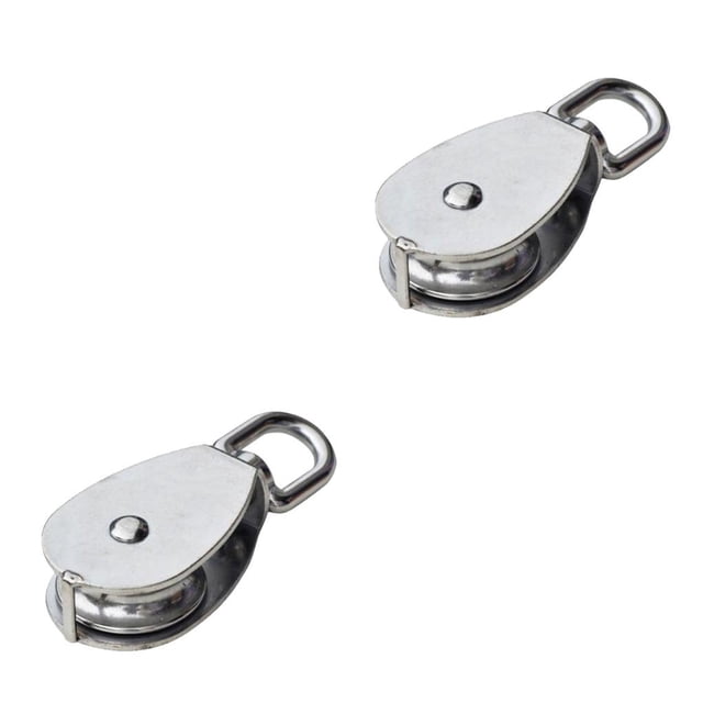 Speravity Polea de acero inoxidable, anticorrosivo, rotatorio profesional, resistente al agua, resistente a la intemperie, accesorios de rueda de M32 2piezas Speravity CBP490908