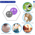 thumbnail image 4 of Mini pelota de ejercicio, pelota de yoga, pelota de pilates, entrenamiento básico y fisioterapia para mejorar el equilibrio MFZFUKR CPB-DE-SSW702-4, 4 of 5