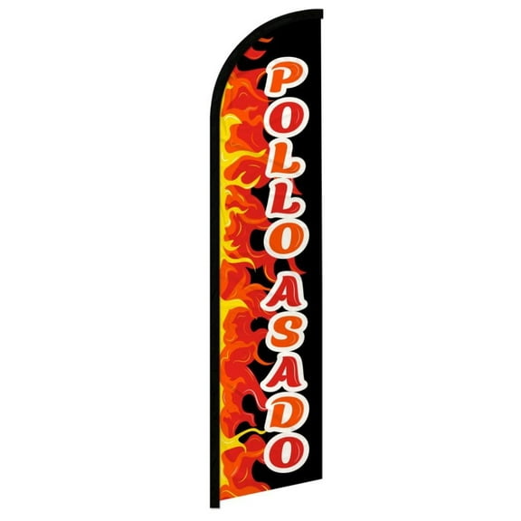 Pollo Asado Windless Banner Flag