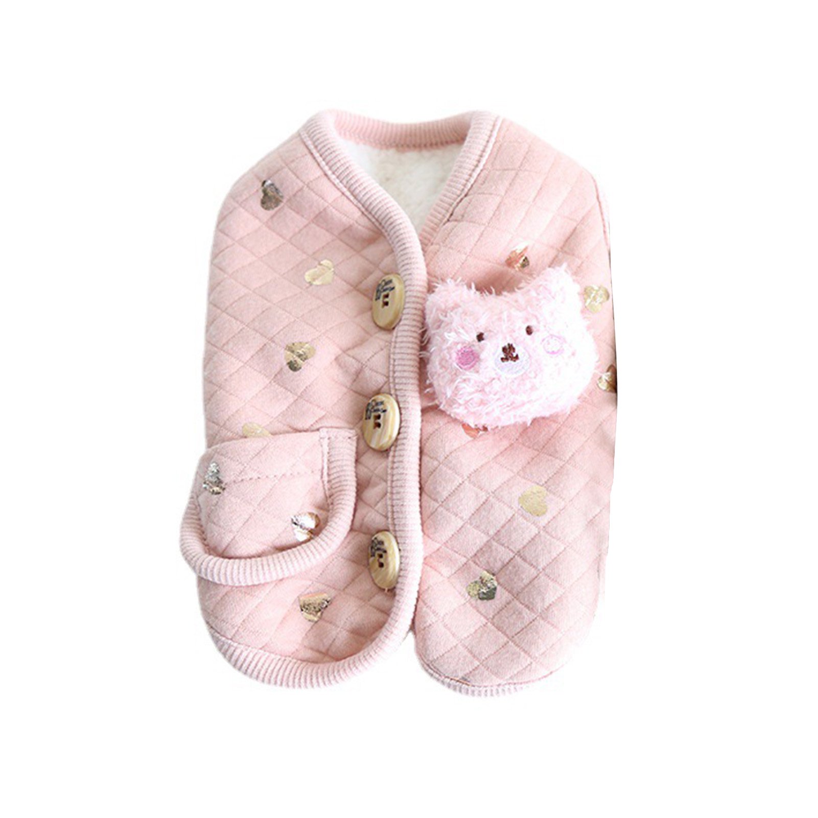 Essen Pet Vest Cartoon Bear Design Comfortable Cloth Autumn Winter