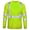 Green, variant on High Visibility Safety Shirts for Men Long Sleeve Crewneck Solid Color Reflective Construction Work Blouse Tops Green