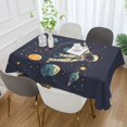 thumbnail image 2 of Yayeee Tablecloths 60" x 60" Rectangle Wrinkle Resistant Party Table Cover, Astronaut Space, 2 of 8