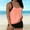 Gold, variant on Women's Swimsuit Tankini Tummy Control Bathing Suits Two Piece Full Coverage Swim Suits with High Waisted Bottom