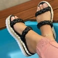 thumbnail image 1 of Sandalias planas y abiertas para mujer, zapatos cómodos, informales, cómodas, para la playa Wmkox8yii ytu879, 1 of 4