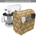 thumbnail image 2 of Fine Art Stand Mixer Cover, Ornamental Curves and Details Recalling Feelings, Kitchen Appliance Organizer Bag Cover with Pockets, 5 Quarts, Pale Orange Champagne, by Ambesonne, 2 of 4