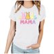 thumbnail image 1 of Mujeres Manga Corta de Verano Tops Día de San Valentín Impreso Cuello Redondo, Camisa de Moda Casual Blusa, 1 of 6