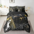 thumbnail image 3 of Feelyou 3D Basketball Print Twin Bedding Sets 7-Piece, Modern Sport Athlete Bedding Comforter Set, Ball Game Lover Reversible Sheet Sets, Ultra Soft Bedroom Decor, 3 of 8