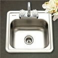 thumbnail image 3 of Houzer Hospitality 15 in Stainless Steel Topmount Single Bowl Bar Sink with Strainer - 1515-6BS-C, 3 of 4