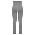 thumbnail image 2 of Sxiwei Kids Yoga Dance Pants Sport Athletic Leggings Girls Stretchy Jogging Sweatpants with Pockets Grey 130, 2 of 5