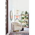 thumbnail image 6 of Signature Design by Ashley Contemporary Penzlin Swivel Accent Chair, Pearl, 6 of 6