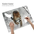 thumbnail image 2 of Leopard In Snow Winter 1000-Piece Wooden Jigsaw Puzzle for Adults, Fun & Challenging Family Brain-Teaser, Perfect Home Decor & Gift, 2 of 7