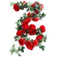 thumbnail image 1 of Silk Flower Garland Romantic Multipurpose Artificial Rose Vine Hanging Vine, 1 of 8