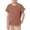 Coffee, variant on XASZHN Unisex Kid's Boys Girls Basic Short Sleeve Solid Color T Shirts Pocket Tee Crew Neck Shirt Tees Pink 12-13 Years