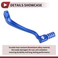 thumbnail image 4 of Unique Bargains Folding Motorcycle Gear Shifter Lever for Kayo T6 Aluminum Alloy Pedal Shift Lever Arm Blue Lever Blue Head with Silver Tone Ring, 4 of 6