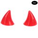 thumbnail image 1 of Paquete de 2 cascos de motocicleta de plástico suave Diy Bocina para casco de motocicleta Pegamento sin costuras Decoración para casco de bocina, 1 of 5