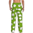 thumbnail image 3 of Uemuo Funny Sheep Doing Yoga Pattern Men's Wide Leg Palazzo Lounge Pants with Pockets Light Weight Loose Comfy Casual Pajama Pants-XX-Large, 3 of 9