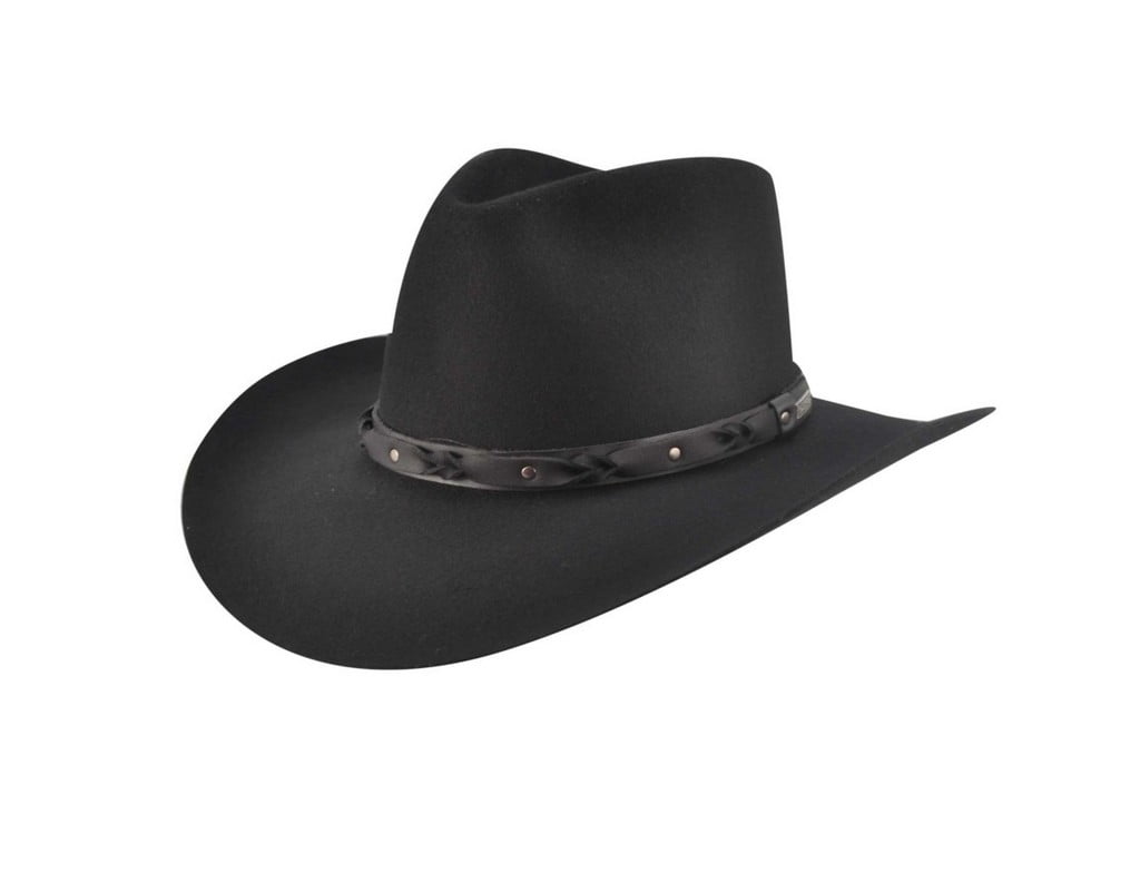 Bailey Cowboy Hat Mens Leather Twist Faux Fur Hondo Navarro WR0602H ...