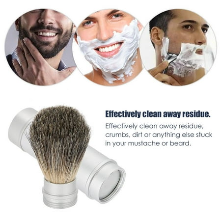 Greensen Beard Shaving Tool Portable Beard Brush For Men Best Bristle Hair Brush Mustache