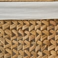 thumbnail image 5 of Judas Water Hyacinth Woven Brown Rectangular Laundry Hamper, 5 of 7