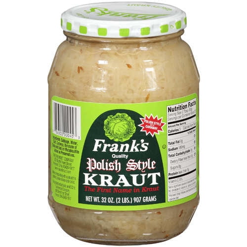 Frank's Quality Polish Style Sauerkraut, 32 oz, Jar