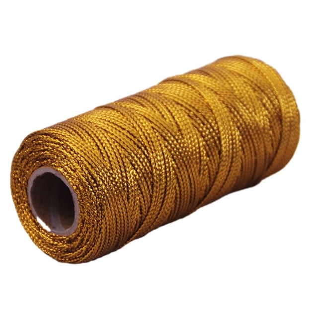 BUYISI 100M Rope Luxury Thread Wrapping Rope For Jewelry Making Lanyard Cord Diy Gold