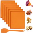 thumbnail image 2 of 6 alfombrillas de silicona para alimentos de 12 pulgadas, impermeables, a prueba de fugas, para hornear alimentos con borde, resistentes a altas temperaturas, con rascador de silicona, bandejas antiad, 2 of 11