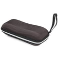 thumbnail image 2 of Portable Zipper Rectangle Grid Sunglasses Case Hard Eyewear Glasses Storage Box, 2 of 9