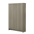 thumbnail image 3 of Pemberly Row 47"W Gray Oak Wood Bookcase Shelf with Cabinet Doors, 3 of 5