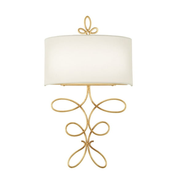 Metropolitan Gianella 2-LT LED Wall Sconce - Ardent Gold Leaf - N7910-696-L