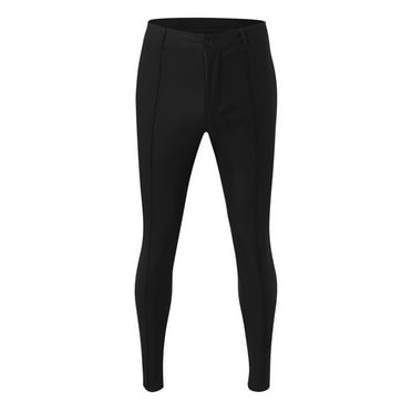 Gubotare Mens Sweatpants With Pockets Slim Straight Leg Sports Pants Long Casual Pants (Black, XXL)