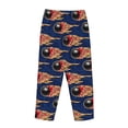 thumbnail image 7 of Fotbe Bowling Ball And Flame Women's Pajama Pants,Sleepwear Pants,Pj Bottoms Drawstring And Pockets-Small, 7 of 7