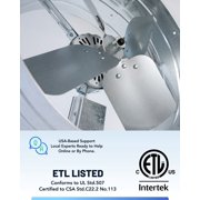 Tlm 1220 Cfm مروحة علية جبل جابل مع ترموستات قابل للتعديل